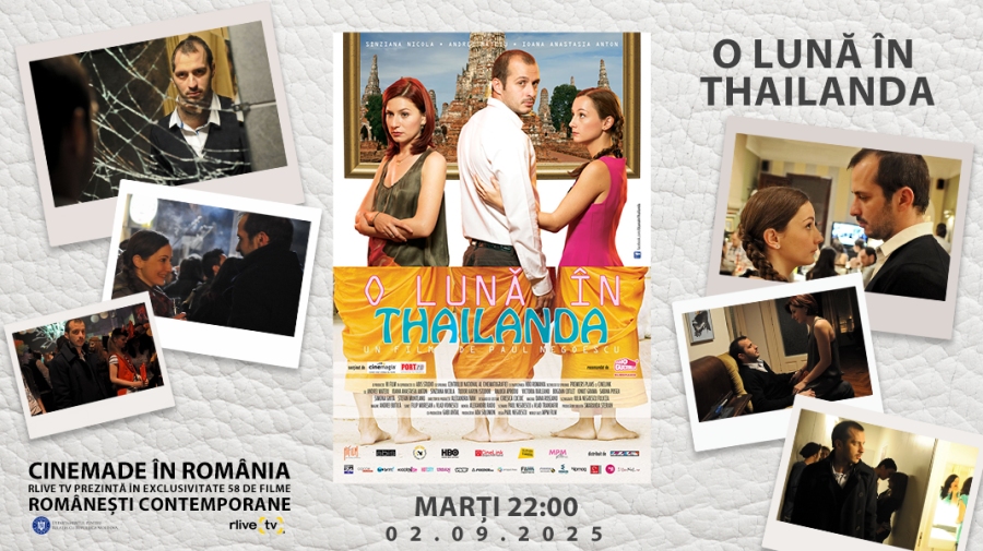 CineMADE in Romania: Filmul „O lună în Thailanda” de Paul Negoescu, la 22:00, la RLIVE TV  