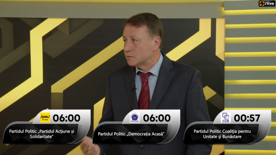 Dezbatere electorală la RLIVE TV. CUB: Suntem europeni nu doar prin geografie și naștere, ci și prin convingere