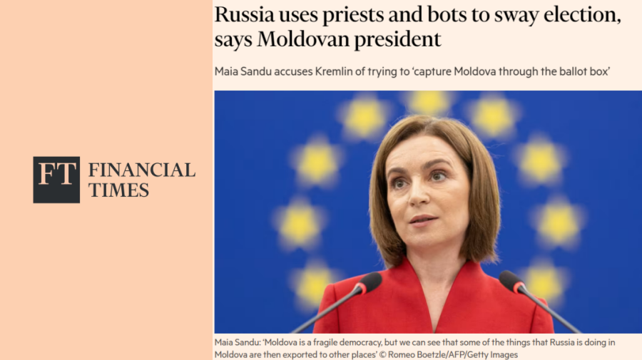 Kremlin vrea să captureze Moldova. Maia Sandu: Alegerile din 28 septembrie – ultima provocare majoră în calea spre UE