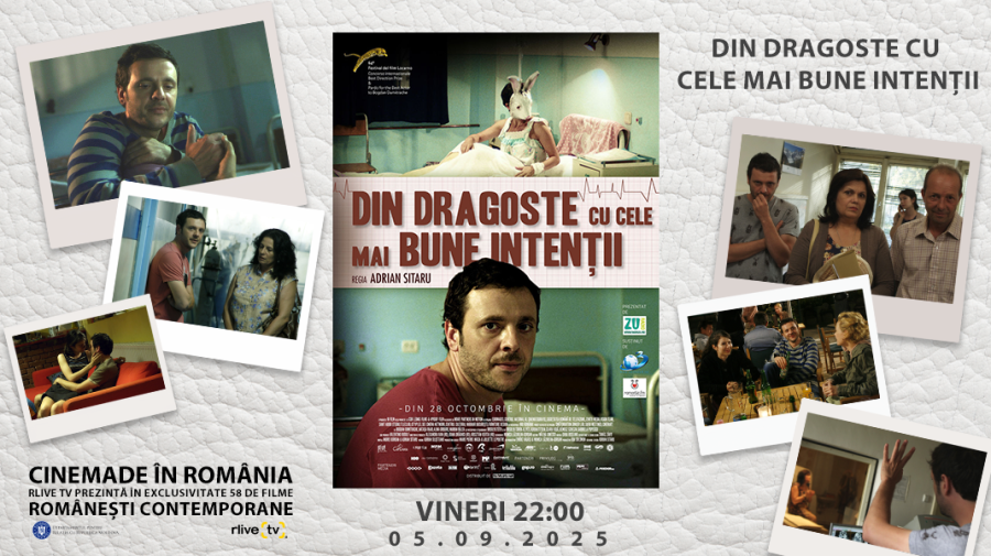 CineMADE in Romania: Filmul „Din dragoste cu cele mai bune intenții”, la 22:00, la RLIVE TV  