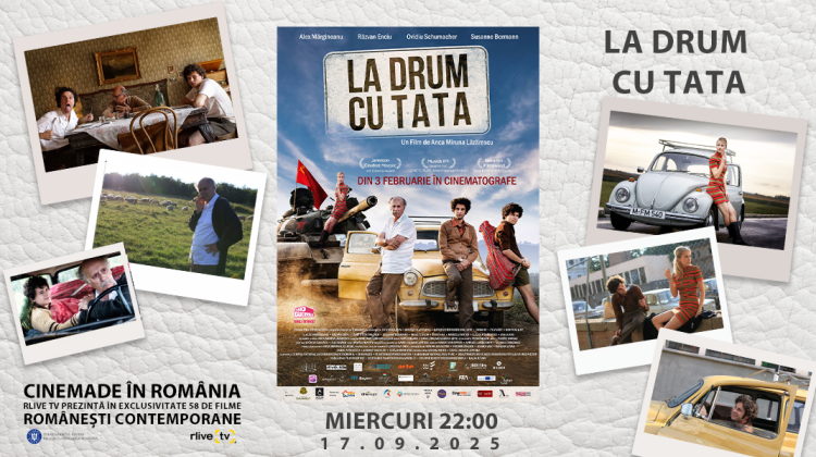 CineMADE in Romania: Filmul „La drum cu tata”, miercuri, începând cu 22:00, la RLIVE TV