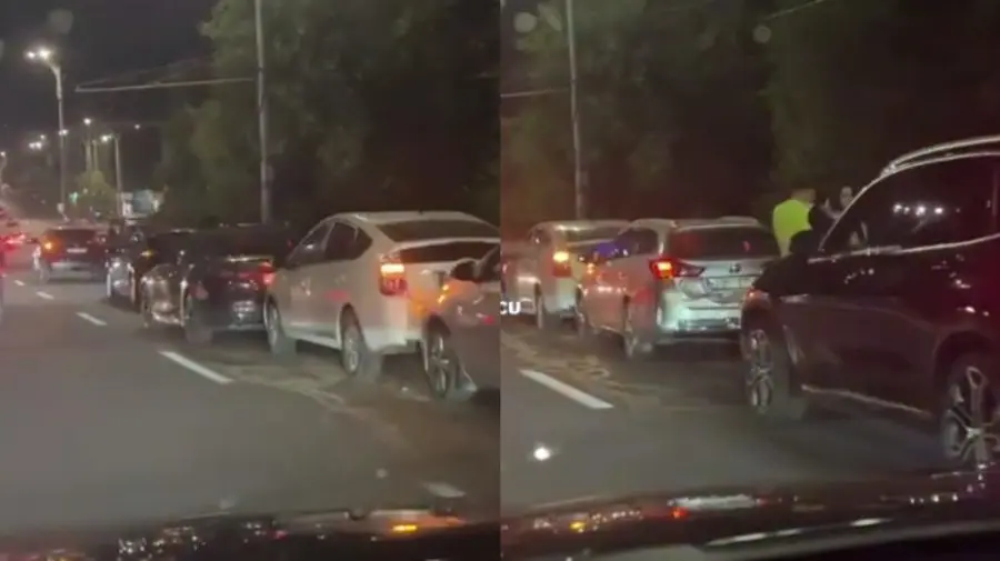 VIDEO Accident în lanț pe strada Grigore Vieru din capitală: 2 BMW-uri, 2 Toyote și un Renault