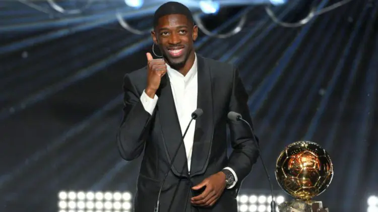 Ousmane Dembele, de la PSG, a câștigat Balonul de Aur 2025