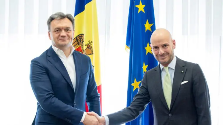 Dorin Recean s-a întâlnit cu ambasadorul Italiei în Moldova, Giuseppe Maria Perricone