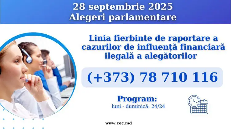 Raportează corupția electorală! Linia fierbinte la care să denunți tentativele de cumpărare sau vânzare a voturilor 