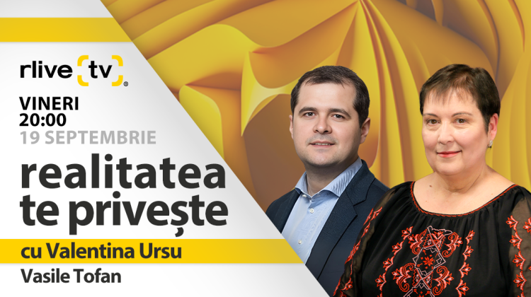 Vasile Tofan, invitat la emisiunea „Realitatea te privește”, ediția din 19 septembrie