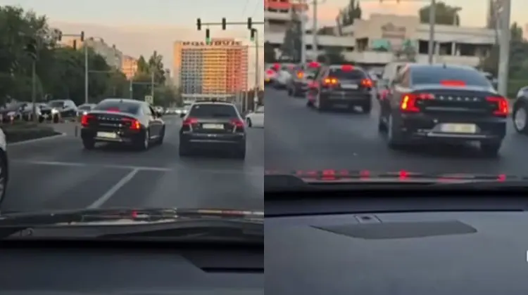 VIDEO Un șofer a fost surprins conducând agresiv în trafic. Poliția, pe urmele lui