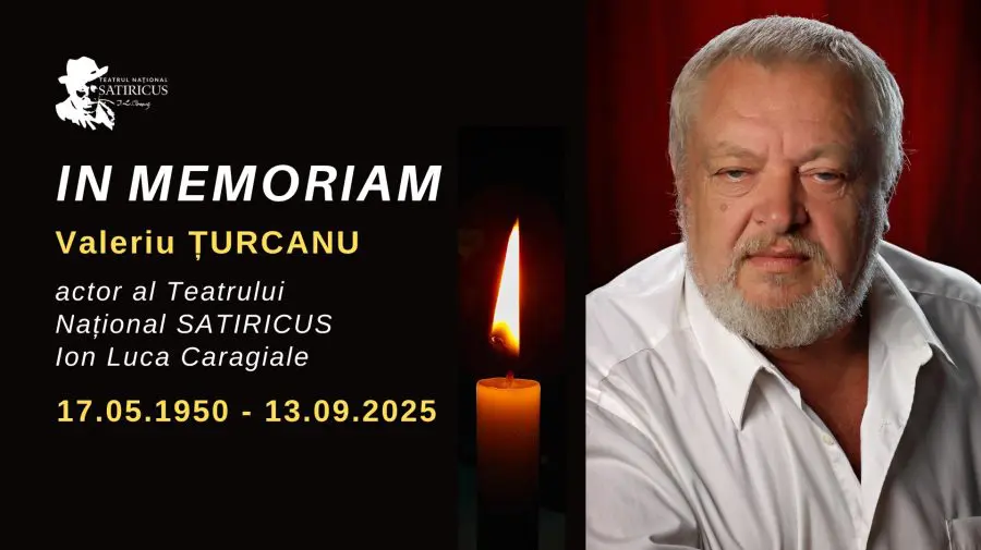 Doliu în teatrul moldovenesc: A murit actorul Valeriu Țurcanu