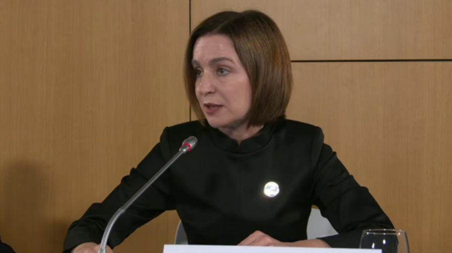 Maia Sandu, la Paris: Pacea nu va supraviețui fără integritate digitală; libertatea de exprimare nu e pentru roboți