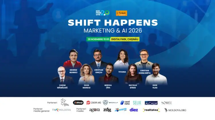 Shift Happens, pe 28 noiembrie la Digital Park: lideri din România și R. Moldova pe aceeași scenă