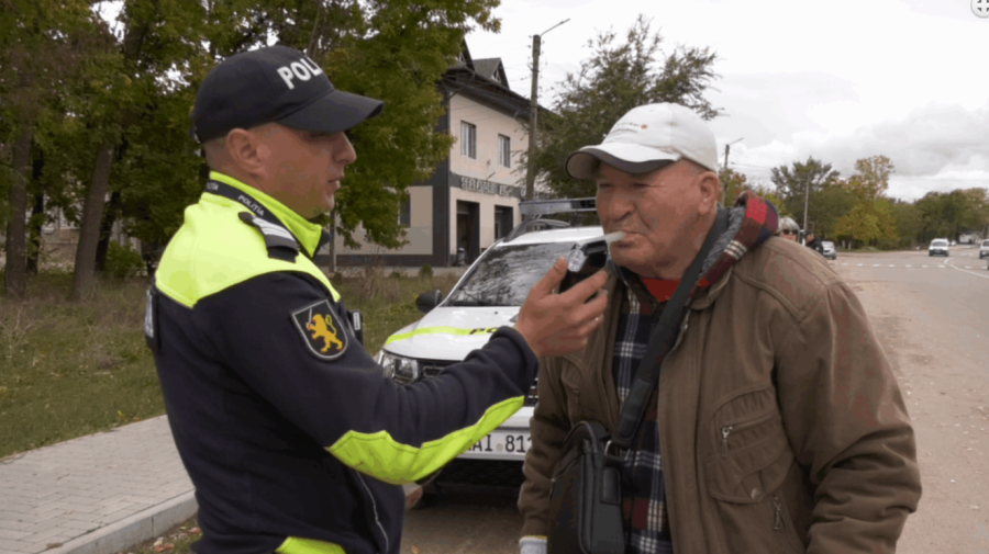 ”După 40 de ani fără alcool, tot a suflat în fiolă” – povestea unui biciclist din Căușeni