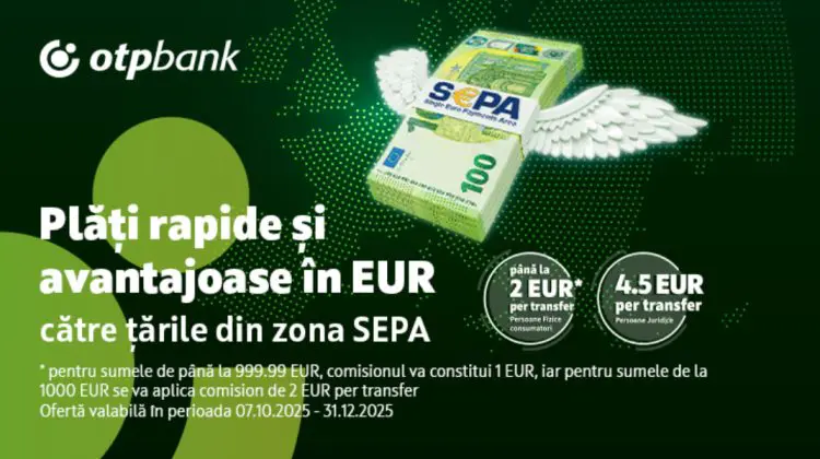 OTP Bank S.A. intră oficial în SEPA. Beneficiază de plăți rapide și avantajoase în EUR