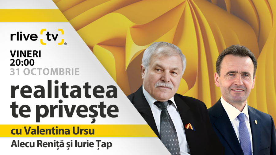 Alecu Reniță și Iurie Țap, invitați la ”Realitatea te privește”