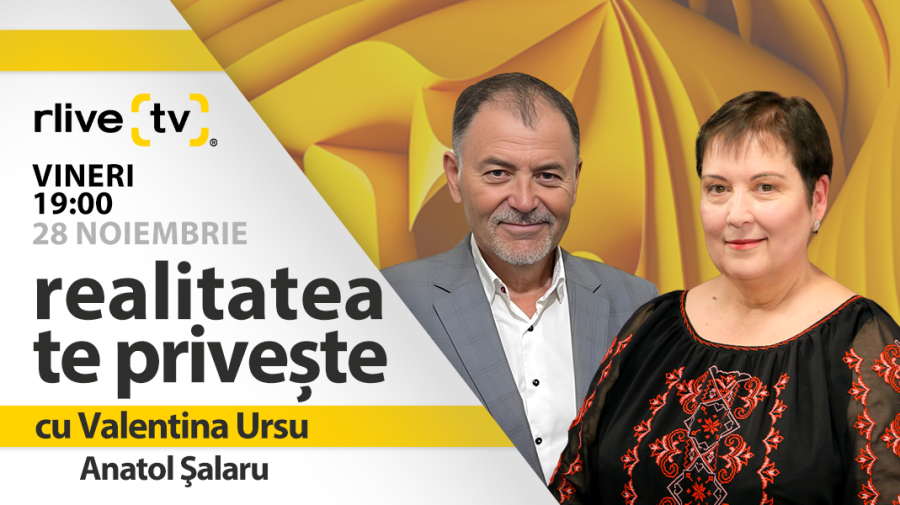 Anatol Șalaru, invitat la „Realitatea te privește” cu Valentina Ursu 