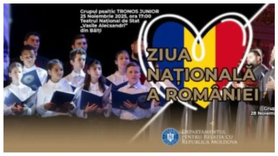Concerte în premieră, la Bălți și Cahul, de Ziua Națională a României