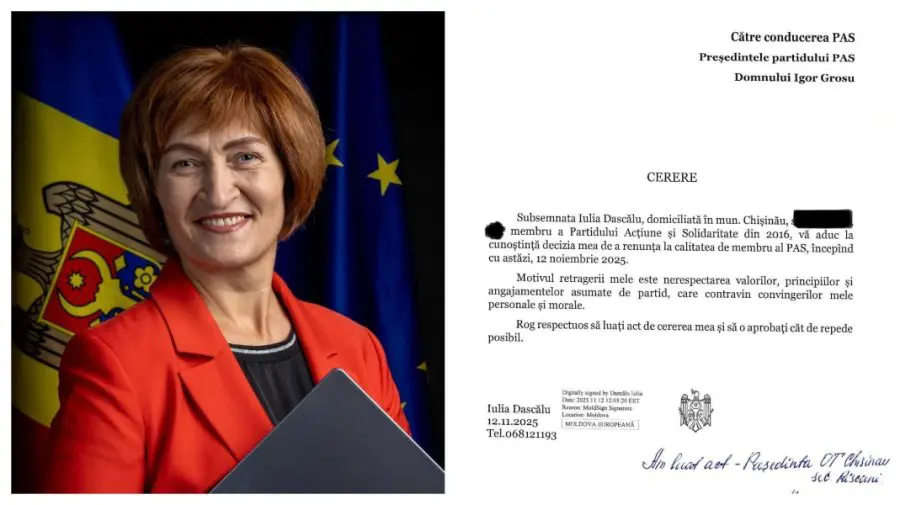 Fosta deputată Iulia Dascălu își anunță demisia din PAS: „Dacă ar fi să aleg între partid și țară, aleg țara”