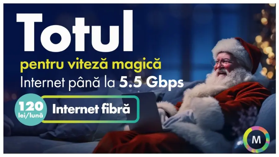 Moldtelecom lansează ofertele de Crăciun: viteză, tehnologie și magie pentru fiecare casă din Moldova