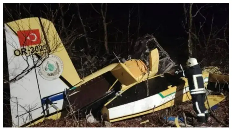 Dramă în aer: un avion turcesc s-a prăbușit în Croația, pilotul nu a supraviețuit