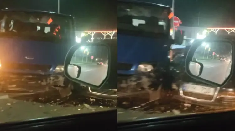 VIDEO Accident violent la Băcioi. O persoană a avut nevoie de ajutorul medicilor