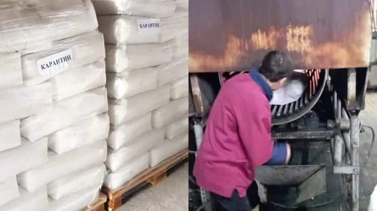 VIDEO Un lot de 2.000 kg de amidon de cartofi, distrus de ANSA. Care este motivul?