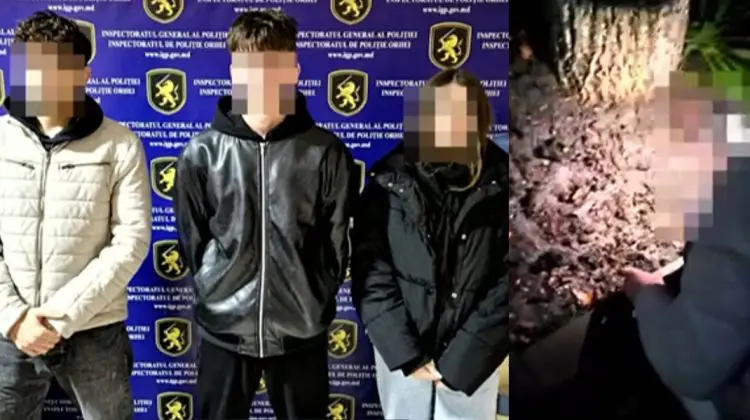 VIDEO Studenți ai unui colegiu din Capitală, prinși în timp ce căutau droguri sub copaci la Orhei