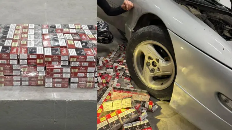 Tentativă de contrabandă cu țigări la Sculeni. Un tânăr a ascuns 358 de pachete în caroseria mașinii