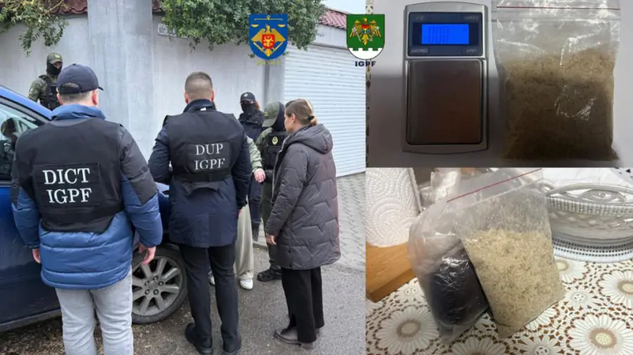 VIDEO Doi tineri din Chișinău, reținuți în flagrant cu droguri de 1.200.000 lei. Unul are studii juridice
