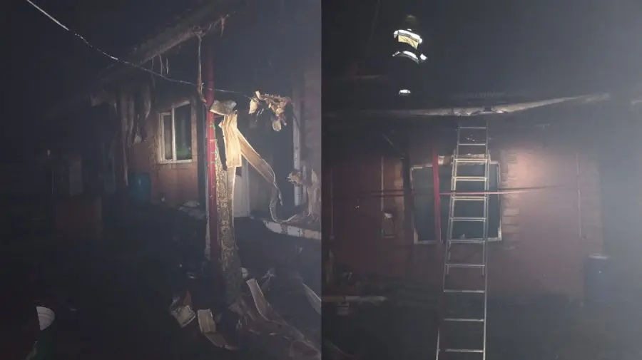 Incendiu puternic într-o gospodărie din nordul țării. O cameră a fost mistuită de flăcări