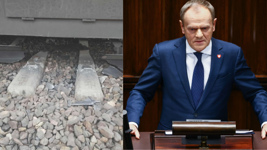 Diversiune în Polonia? O linie de cale ferată a fost deteriorată. Tusk: Cele mai grave temeri s-au confirmat