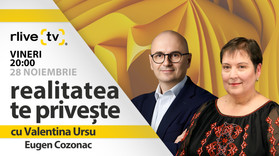 Eugen Cozonac, invitat la „Realitatea te privește” cu Valentina Ursu