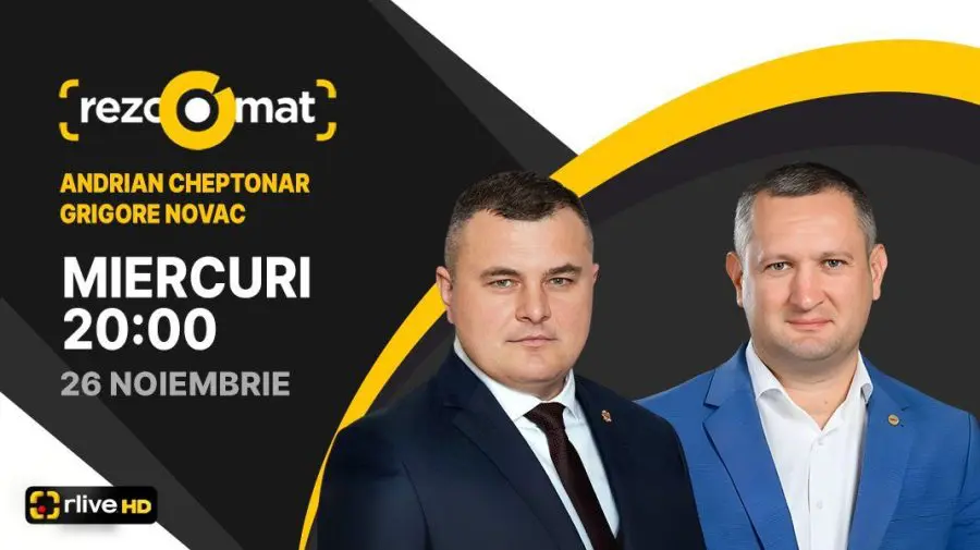Actualitatea politică, în dezbateri! Deputații Andrian Cheptonar și Grigore Novac, invitați la „Rezoomat”
