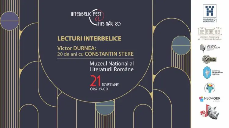 Conferință „20 de ani cu Constantin Stere”, susținută de Victor Durnea, la Muzeul Național al Literaturii Române