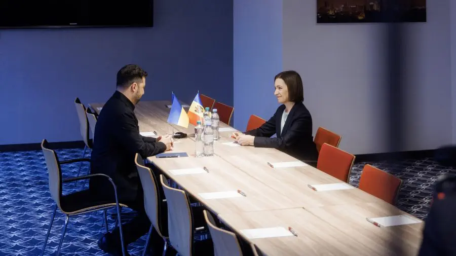Maia Sandu, discuții cu Volodimir Zelenski la Haga despre pacea în Ucraina și parcursul european