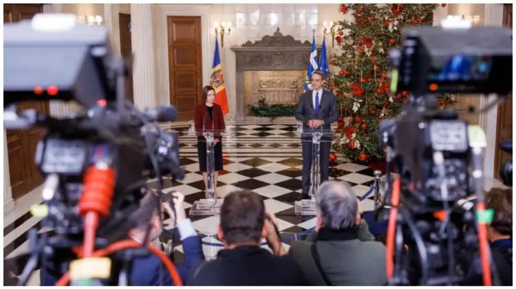 VIDEO Maia Sandu, la Atena: Moldova este în curs de a deveni o rută de tranzit pentru fluxurile energetice regionale