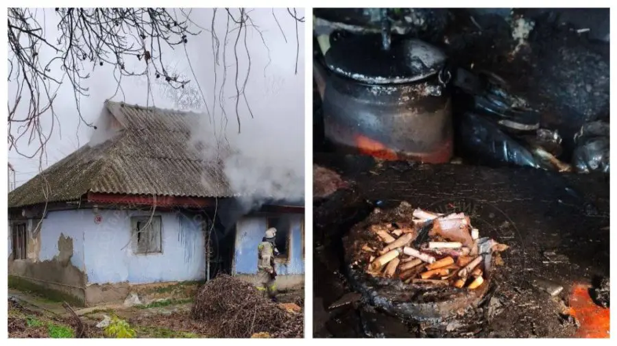 VIDEO Incendiu la Dubăsari: Un bărbat a murit după ce locuința i-a fost cuprinsă de flăcări