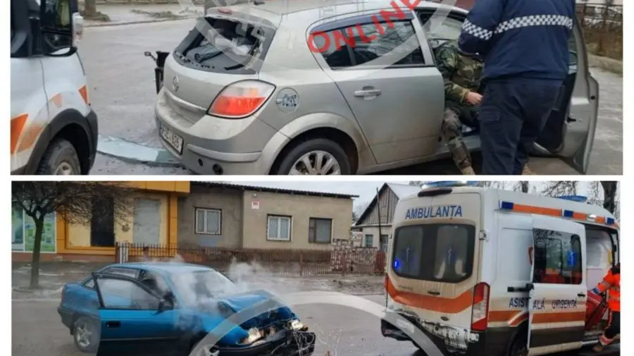 Bălți: Viteza excesivă a unui șofer provoacă un impact cu ambulanța în care era soția sa