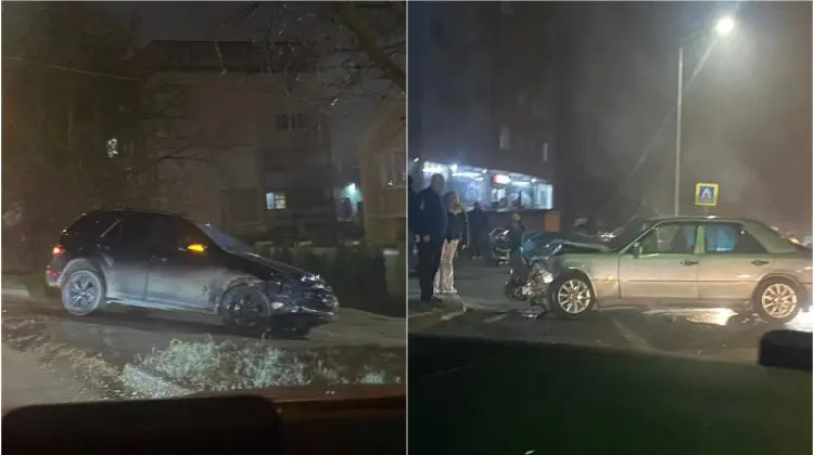 Accident pe strada Ialoveni din Chișinău: două mașini avariate și un șofer rănit