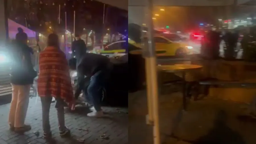 VIDEO A vrut să-și ia cafeaua fără să coboare din mașină? Un șofer a distrus gardul unei cafenele