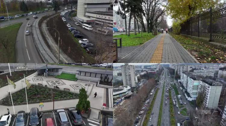 Cum s-a schimbat bulevardul Dacia din Chișinău în ultimii ani? Imagini publicate de Ion Ceban