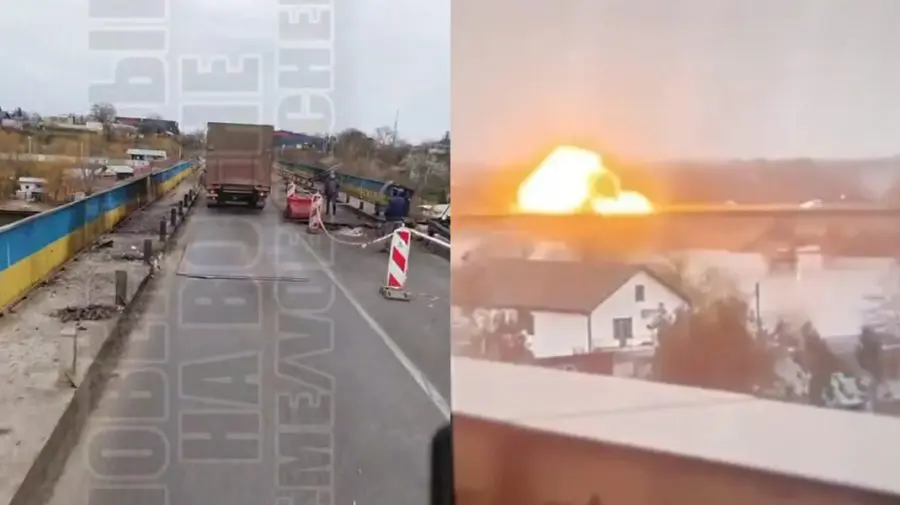 VIDEO Podul de la Maiaki: Se circulă pe o singură bandă, în urma atacurilor