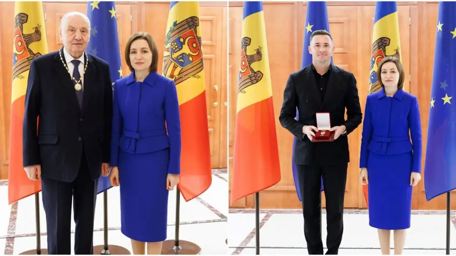 Timofti și Crețu au fost distinși cu premii de stat. Sandu: Apreciez oameni care contribuie la dezvoltarea țării