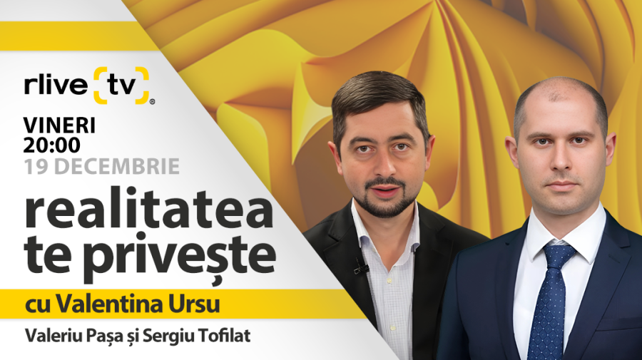 Valeriu Pașa și Sergiu Tofilat, invitați la „Realitatea te privește”