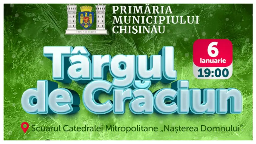 VIDEO„Aprindeți luminile în seara de Crăciun”: Târg de Crăciun organizat la Chișinău pe 6 ianuarie