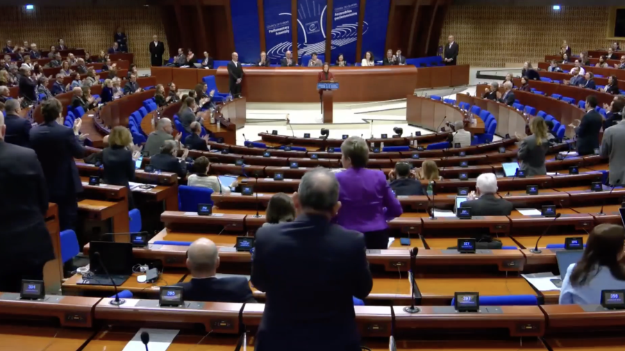 Maia Sandu, la Consiliul Europei: Dacă Ucraina va cădea, Rusia nu se va opri la Moldova