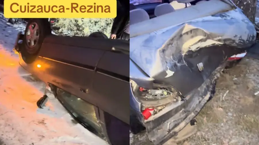 Ninsoarea face victime: tânără de 23 de ani, transportată la spital după un accident la Rezina