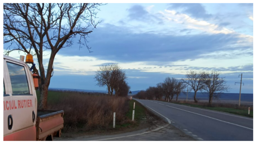 Condiții de iarnă pe drumurile naționale: intervenții nocturne ale drumarilor