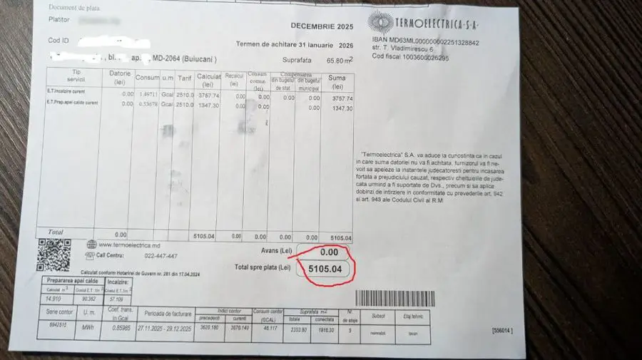 Termoelectrica: Factura la căldură se calculează chiar dacă oprești cazanul sau pleci din țară