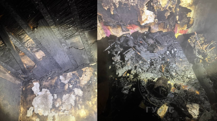 Uscătorul de păr, uitat conectat în priză, a provocat incendiu de proporții. O casă a fost distrusă de flăcări