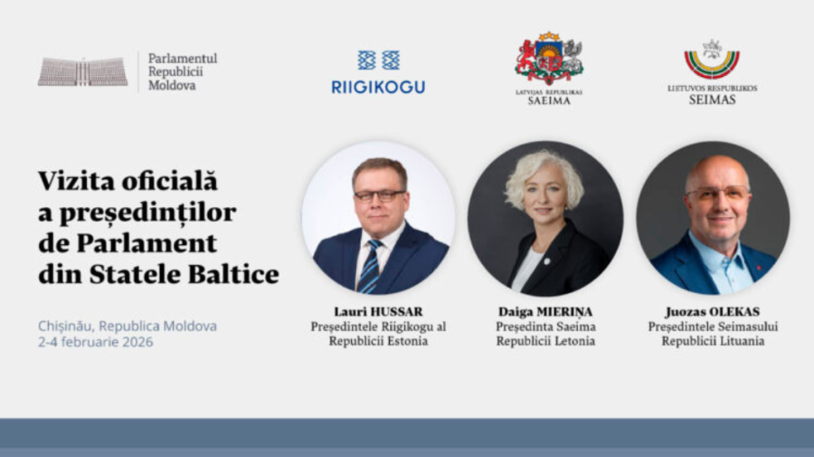 Speakerii statelor baltice și ministrul de externe al Lituaniei vin la Chișinău