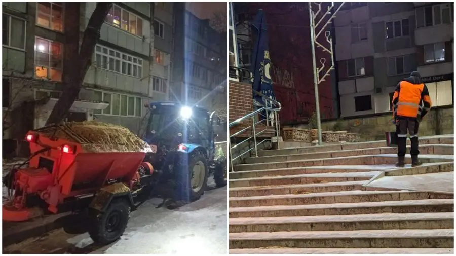 Serviciile speciale ale Primăriei, mobilizate pentru a menține siguranța pietonilor și șoferilor